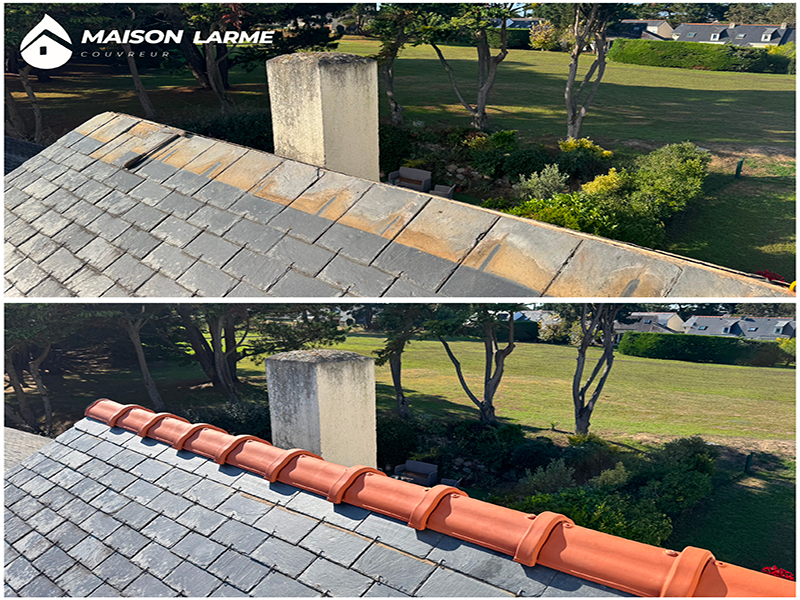 Faitage avant après La baule