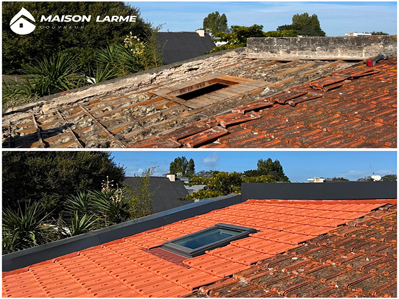 toiture remplacement tuile Saint Brevin